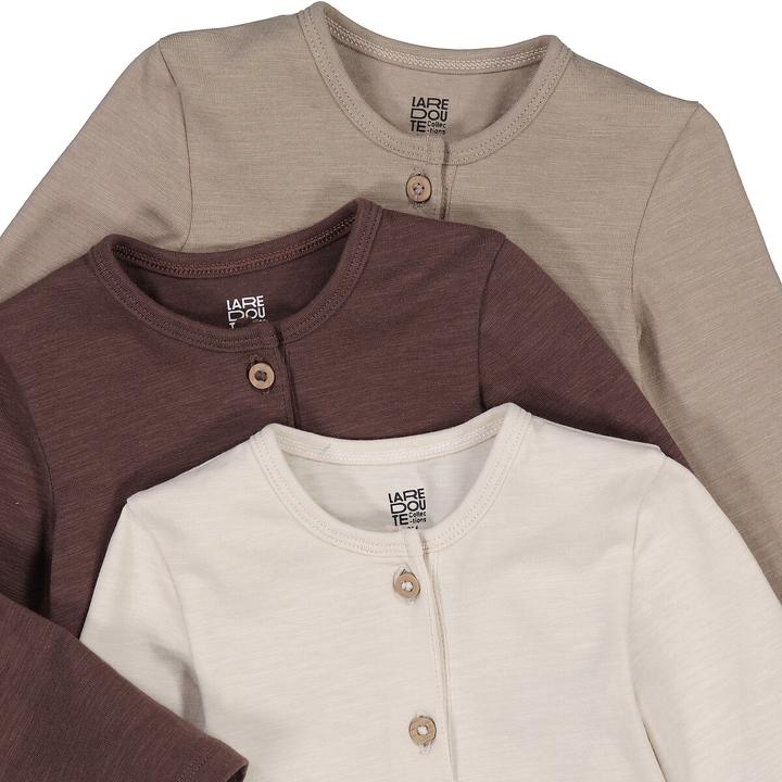 Image du produit La Redoute Collections Lot de 3 bodies unis (95 C)