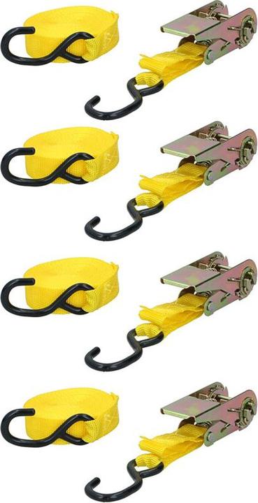 Actual product image Dunlop Tie down ratchet 4pc set