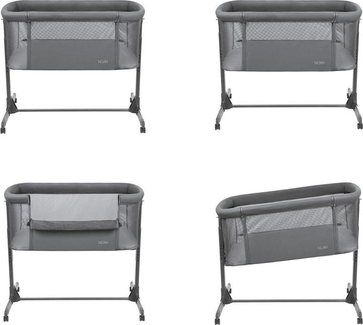 Produktbild Kikkaboo Beistellbett Noah verstellbar