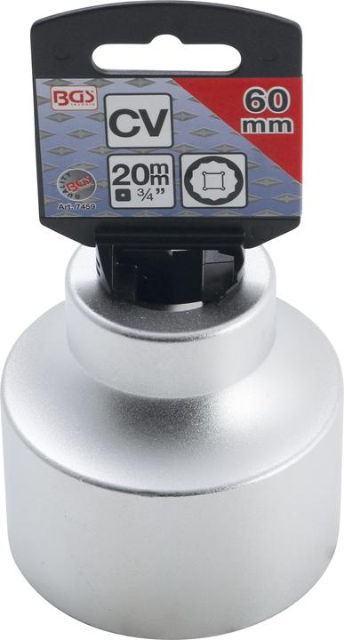 Produktbild BGS Steckschlüssel-Einsatz Zwölfkant Antrieb Innenvierkant 20 mm (3/4") SW 60 mm (60 mm)