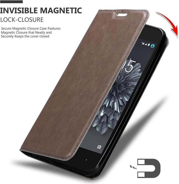 Immagine prodotto Cadorabo Copertina magnetica invisibile del libro (BQ Aquaris X5 Plus)