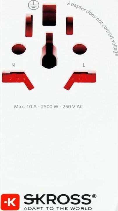 Actual product image Skross World to CH Italy Brasil