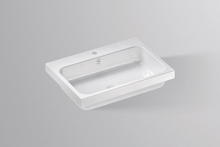 Produktbild Alape Aufsatzbecken AB.SR650H, rechteckig B: 650mm H: 127mm T: 472mm, 3231600000,weiss (472 mm, 650 mm)