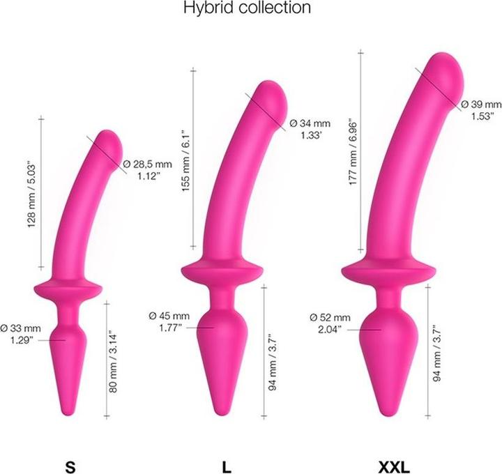 Actual product image Strap-on-me Switch Plug-In Dildo (XXL)