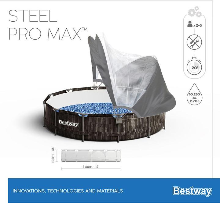 Actual product image Bestway Steel Pro Max Pool Set (366 x 122 cm)