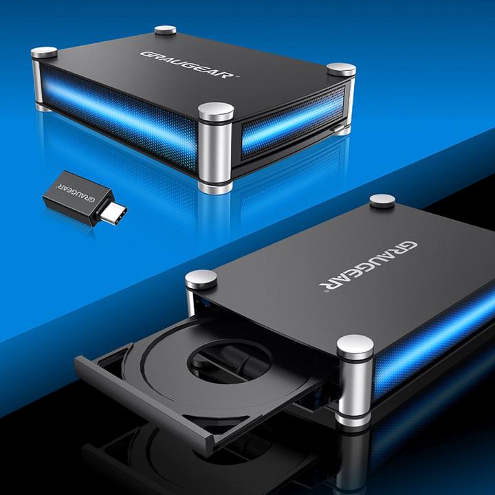 Image du produit Graugear Boîtier de lecteur externe 5,25" SATA Blu-Ray/DVD/CD (5.25")
