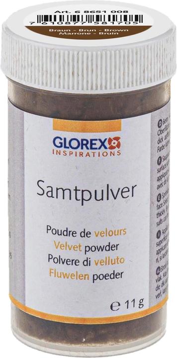 Image du produit Glorex Poudre de velours 11 g, brun