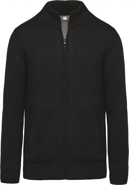 Kariban Fleece-gefütterte Strickjacke