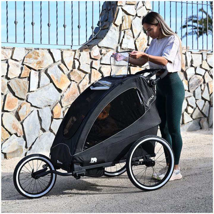 Actual product image Deryan 3in1 Fahrradanhänger für 1 Kind