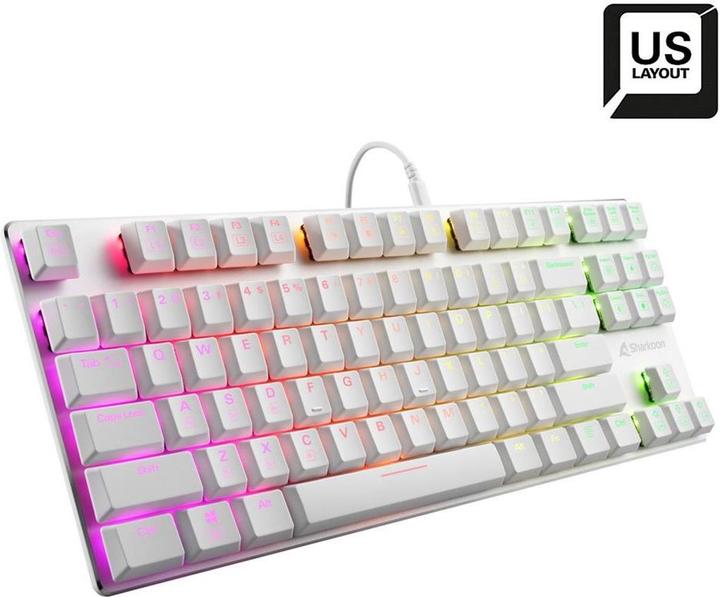 Immagine prodotto Sharkoon tastiera da gioco purewriter tkl rgb (US, Cablato)