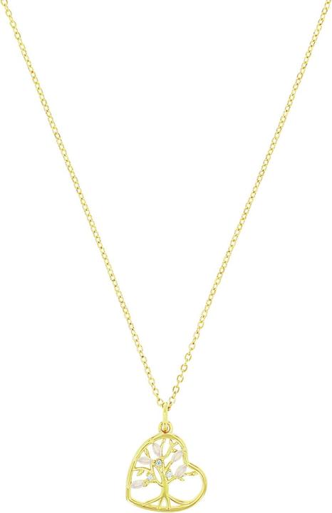 Produktbild Amor Halsschmuck für Damen, 925 Sterling Silber, Zirkonia synth., Schmuckstein synth. | Lebensbaum (Silber 925)