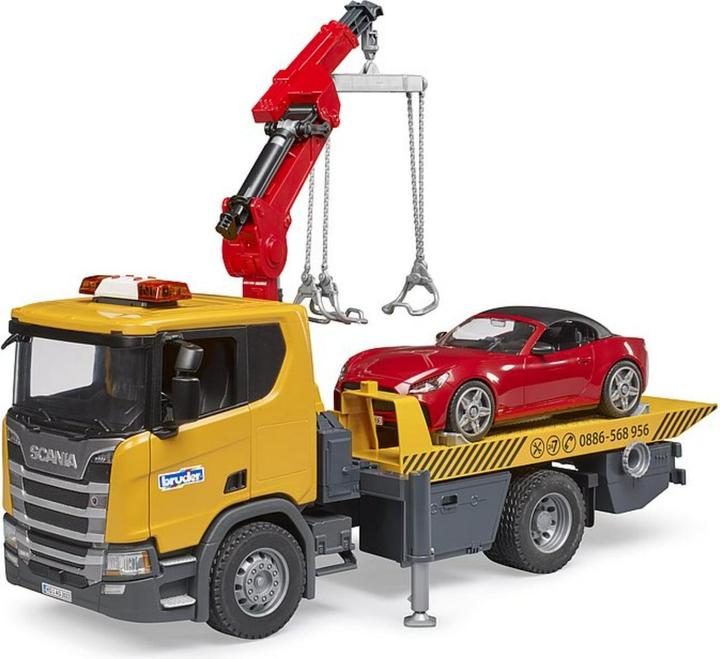 Productafbeelding Bruder 03552 Scania Super 560R Sleepwagen w. L+S module + roadster