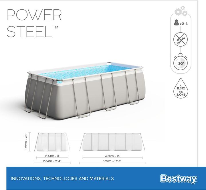 Produktbild Bestway Power Steel (488 x 244 x 122 cm)