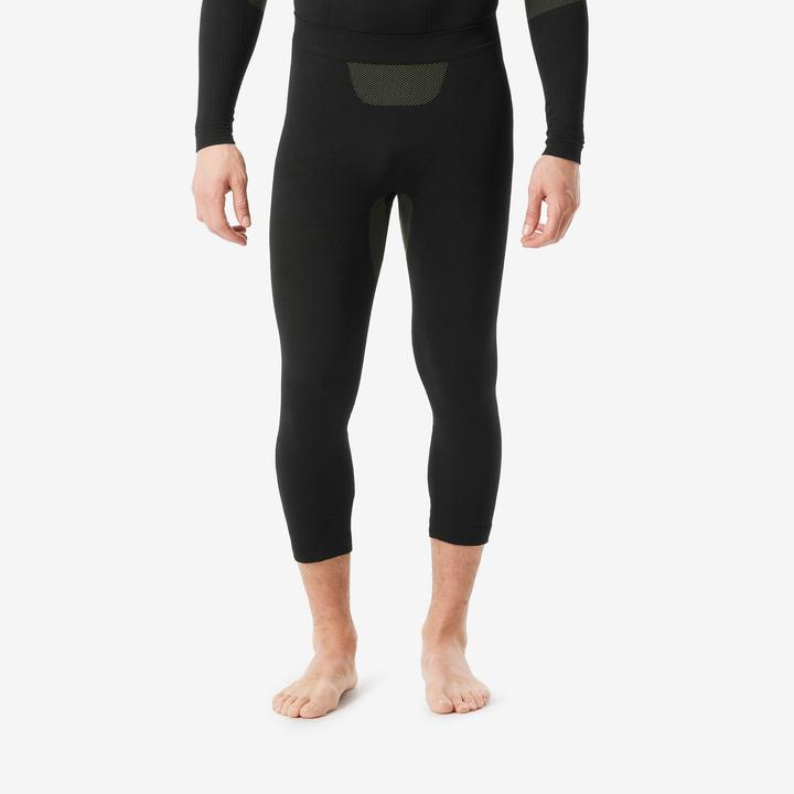 Immagine prodotto Wedze Pantaloni funzionali da sci senza cuciture da uomo - BL500 Soft nero/khaki (XS)