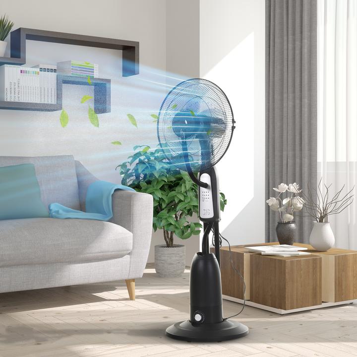 Immagine prodotto Homcom Ventilatore a piedistallo con spruzzatore d'acqua