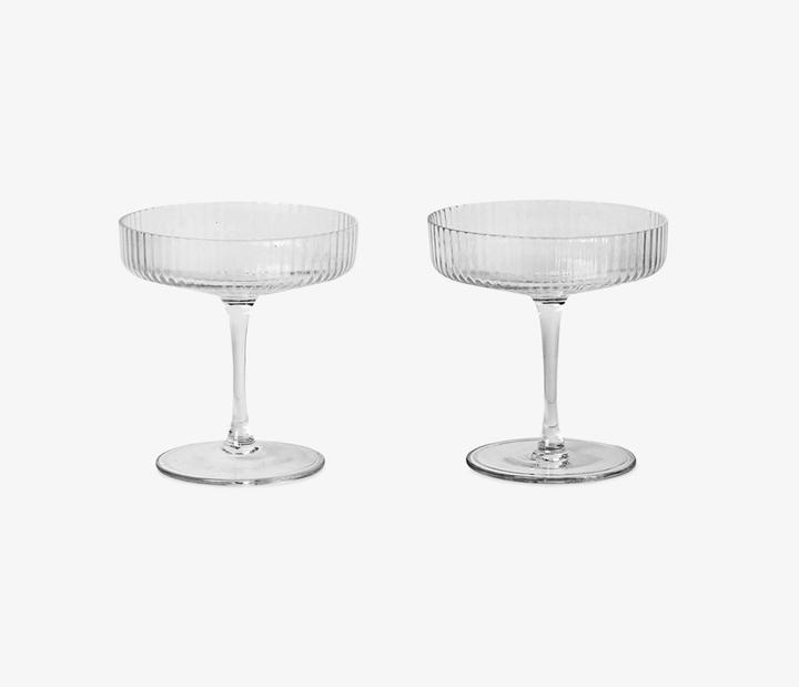 Image du produit Ferm Living Ondulation (15 cl, 2 Verres, Flûtes à champagne)