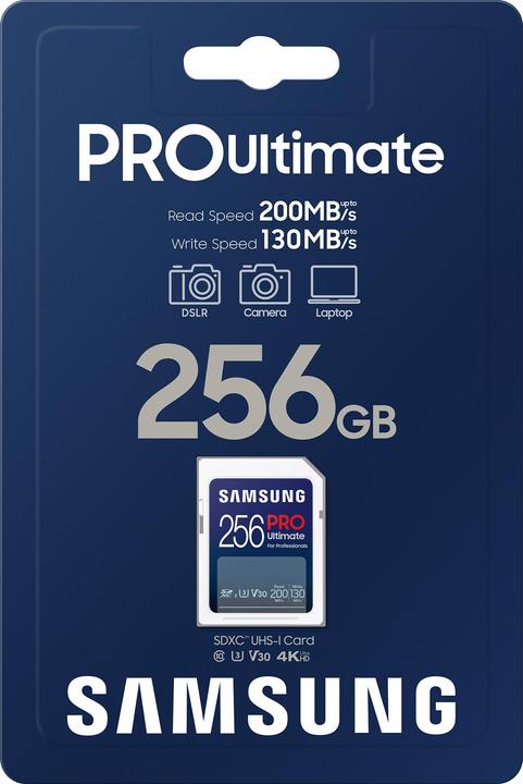 Image du produit Samsung PRO Ultimate (256 Go, SDXC, U3, UHS-I)