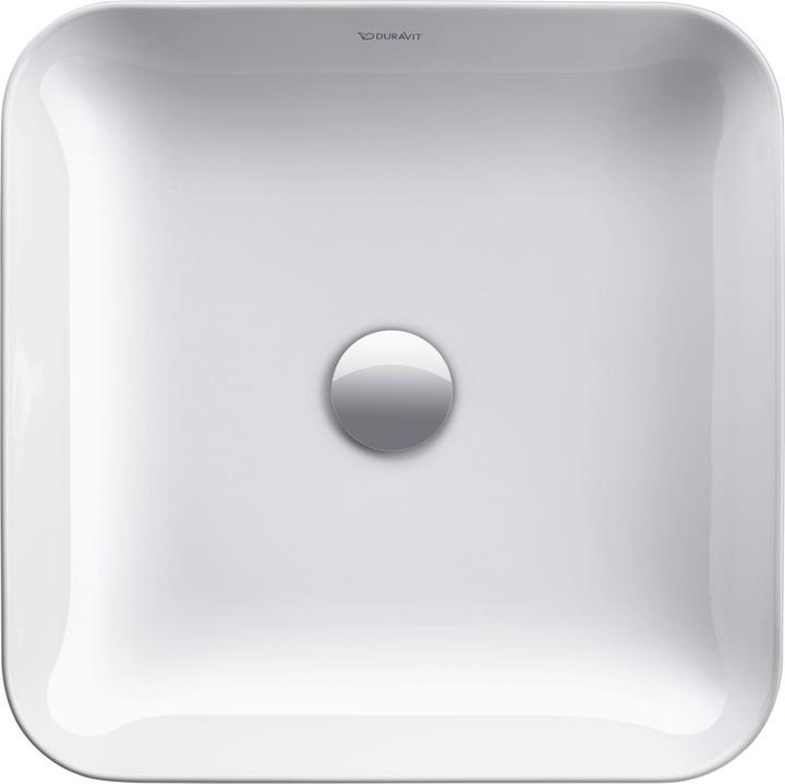 Immagine prodotto Duravit Lavabo da appoggio CAPE COD o ÜL senza foro per rubinetto panca 430x430mm bianco WG (430 mm, 430 mm)