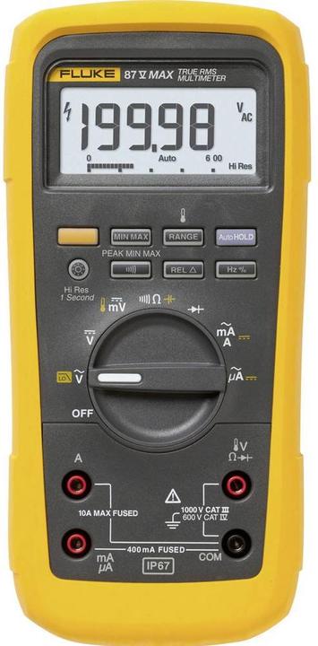 Immagine prodotto Fluke Multimetro manuale Multimetro digitale realmente efficace (CAT III 1000V, CAT IV 600V)