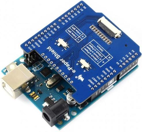 Actual product image WaveShare Universal Raw Driver e-Paper Shield for Arduino and NUCLEO