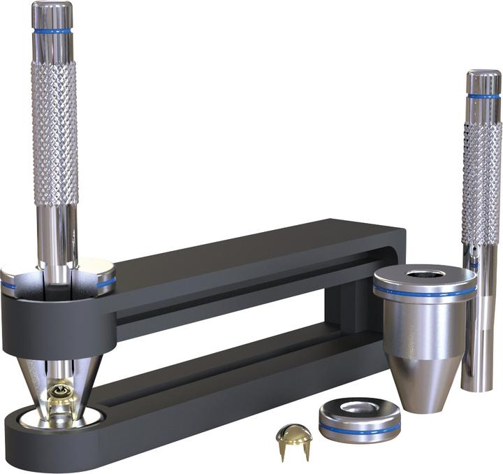 Produktbild Stafil Nieten Werkzeug Applikator für Nieten mit ø 6.7 mm, ideal für Stoff, Leder und Kunstleder, Schwarz /