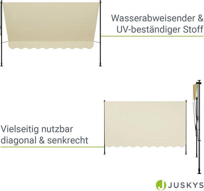 Actual product image Juskys Klemmmarkise Kapstadt (3 m)