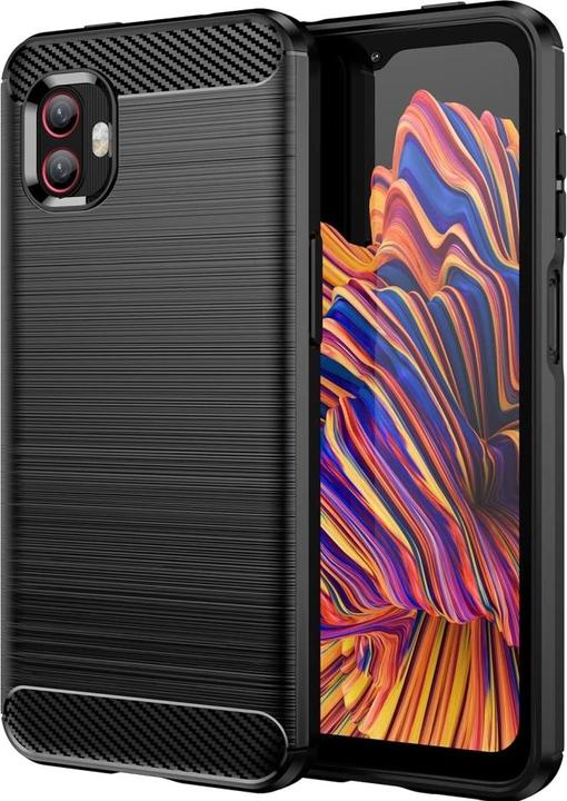 Actual product image Screenguard Samsung Galaxy Xcover6 Pro Cover Carbon Brushed Soft TPU (Samsung Galaxy XCover 6 Pro)