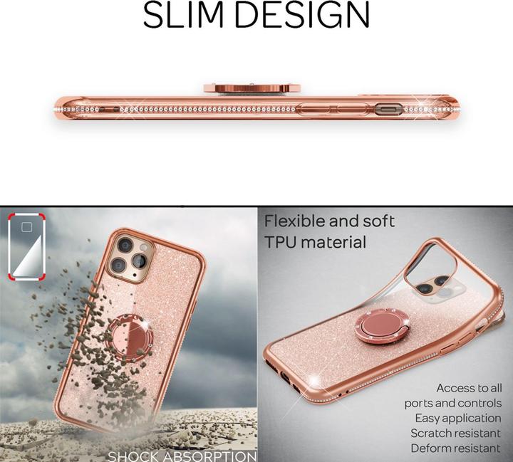 Produktbild Nalia Ring Glitzer Silikon Hülle (Apple iPhone 11 Pro Max)