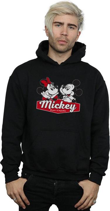 Actual product image Disney Mens Mickie And Minnie 90 Years Hoodie (L)