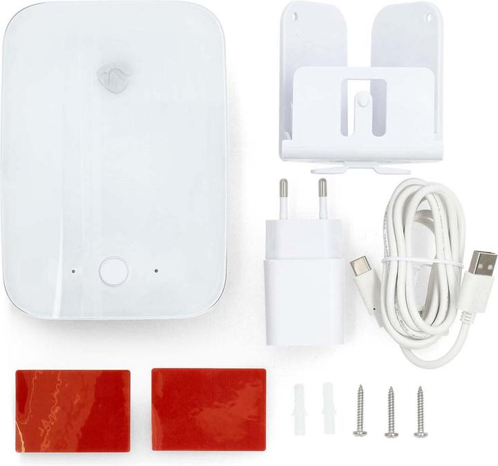 Immagine prodotto Nedis Rilevatore di movimento Wi-Fi | Raggio di rilevamento: 7 m | Campo visivo effettivo (orizzontale): (7 m)