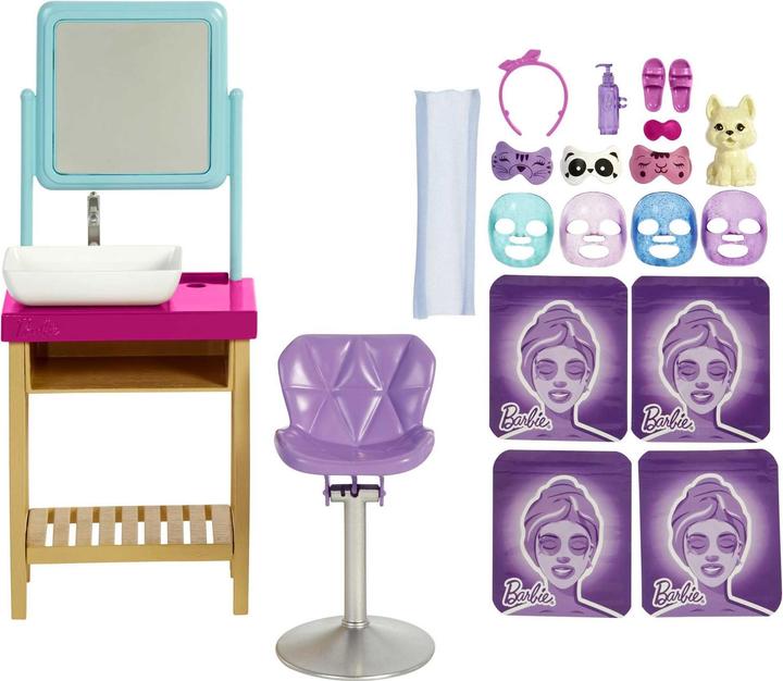 Produktbild Barbie Wellness Sparkle Mask Spa Day Spielset mit Puppe