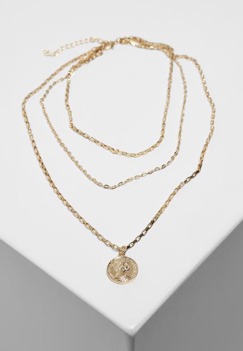 Actual product image Urban Classics Layering Amulet Necklace (70% iron, 30% zinc)