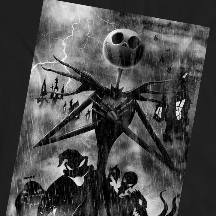 Immagine prodotto The Nightmare Before Christmas Maglietta Jack Skellington Pioggia Adulto Unisex (M)