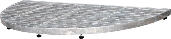 Image du produit Home It Home>it® halvrund trinrist med 6 stillesko 40x80 cm galvaniseret