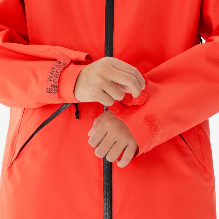 Produktbild Quechua Wanderjacke MH900 Kinder Gr. 122–170 wasserdicht Wandern orange (6, 7, 8)