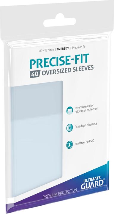 Immagine prodotto Ultimate Guard UGD010449 - Manicotti per biglietti da visita Precise-Fit 40 oversize, trasparenti