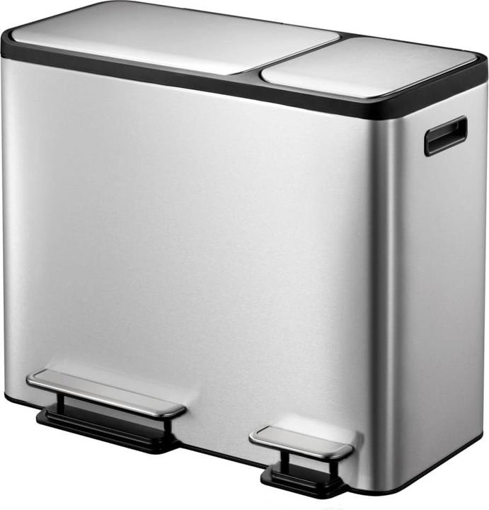 Produktbild EKO Treteimer EcoCasa 15+15+15 Liter edelstahl (45 l)