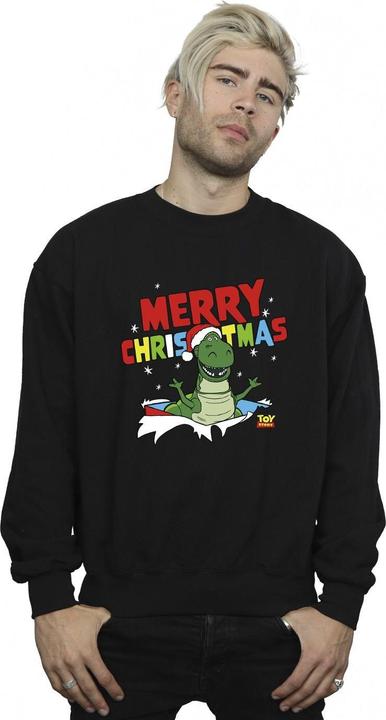 Actual product image Disney Mens Toy Story Rex Christmas Burst Sweatshirt (XXL)