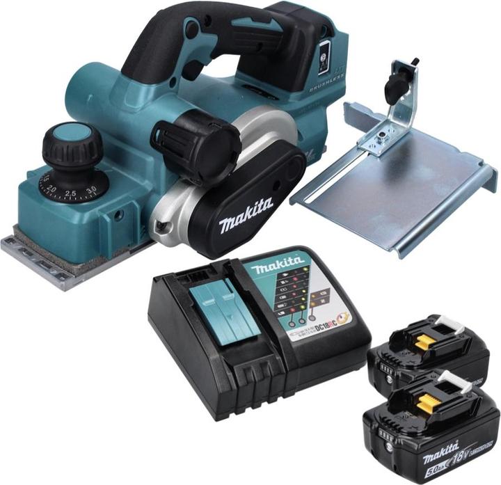 Image du produit Makita DKP 181 RT Rabot à feuillure 82 mm 18 V Brushless + 2x batterie 5,0 Ah + chargeur