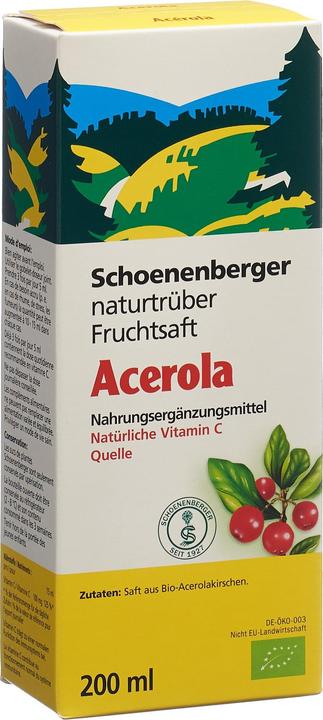 Produktbild Schönenberger Acerola naturtrüber Fruchtsaft Bio Saft (1 Stück, Flüssigkeit, 434 g)