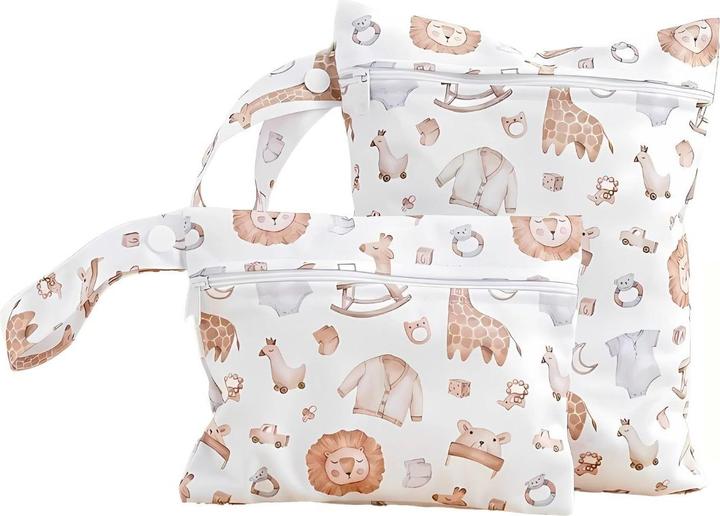 Image du produit Milkii Sac à couches/ trousse de toilette, lot de 2 - Safari
