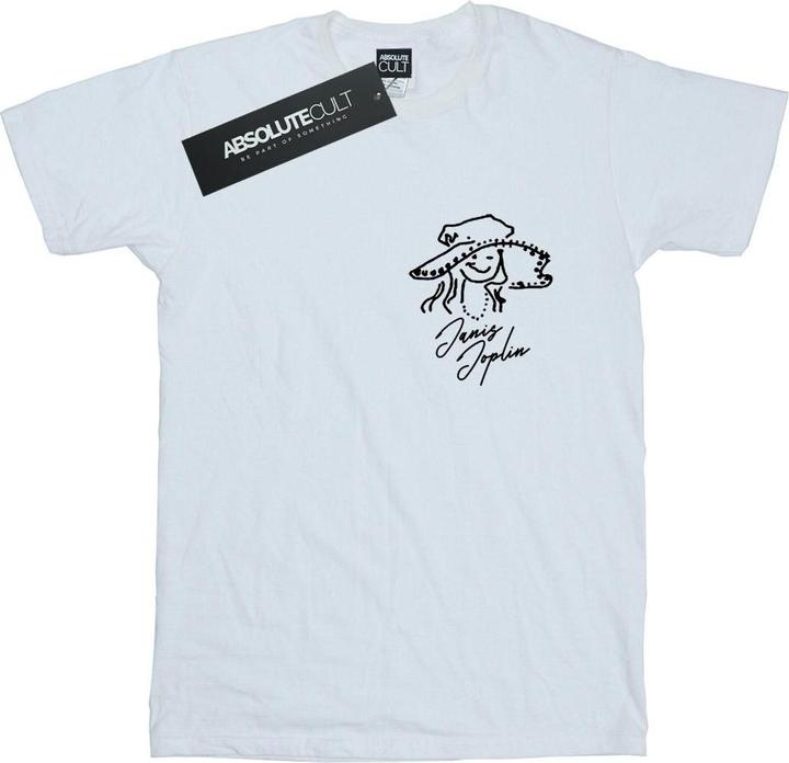 Immagine prodotto Janis Joplin Outline Sketched Maglietta Ampia Donna (L)