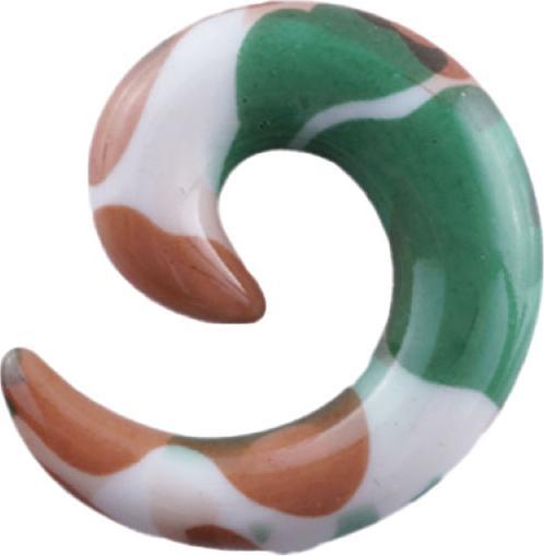 Star Piercing Dehnspirale Tarnung Military (Acryl)