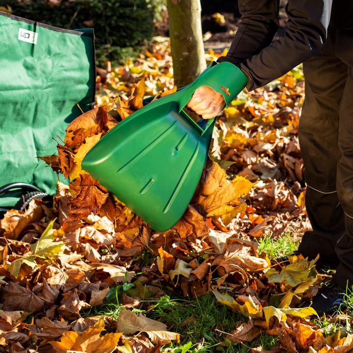 Actual product image UPP Leaf rake 2-piece leaf shovel Leaf collector Grass and leaf rake Garden
