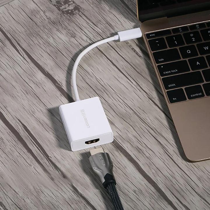 Actual product image Ugreen adapter USB Type C (male) - HDMI (female) white (40273) (HDMI, USB-C, 2.60 cm)