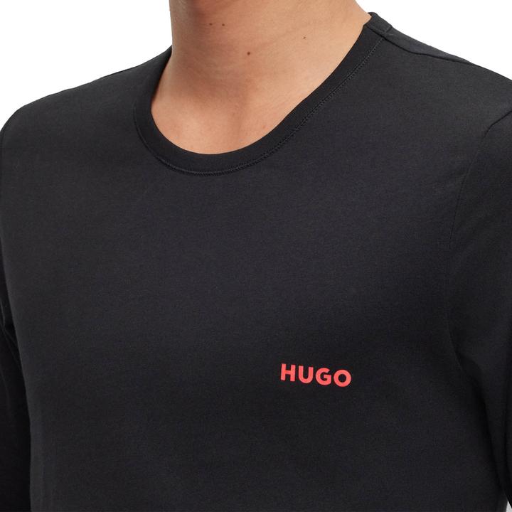 Image du produit HUGO Hommes Ls-Shirt Rn Triplet Longsleeve, Black1, L EU (L)