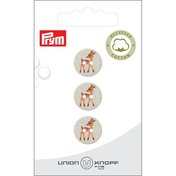 Produktbild Prym Knöpfe Rehkitz 15 mm, 3 Stück, Crème