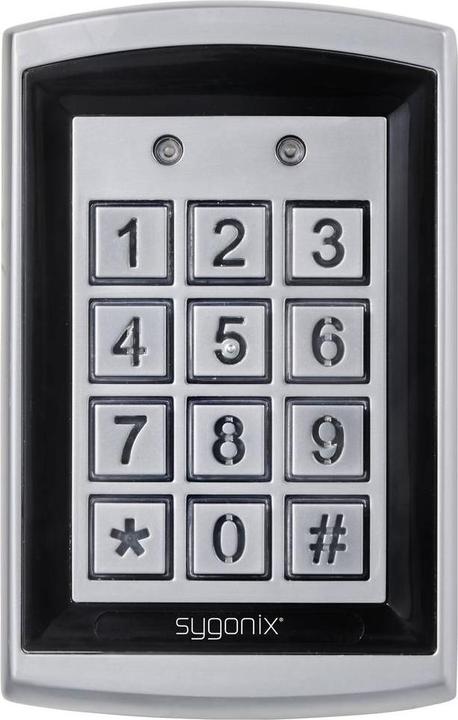 Produktbild Sygonix SY-6428612 Code-Tastatur mit RFID Oberflächenmontage 12 V DC/AC, 24 V D (Elektronische Zahlenkombination, Schlüsselkarte)