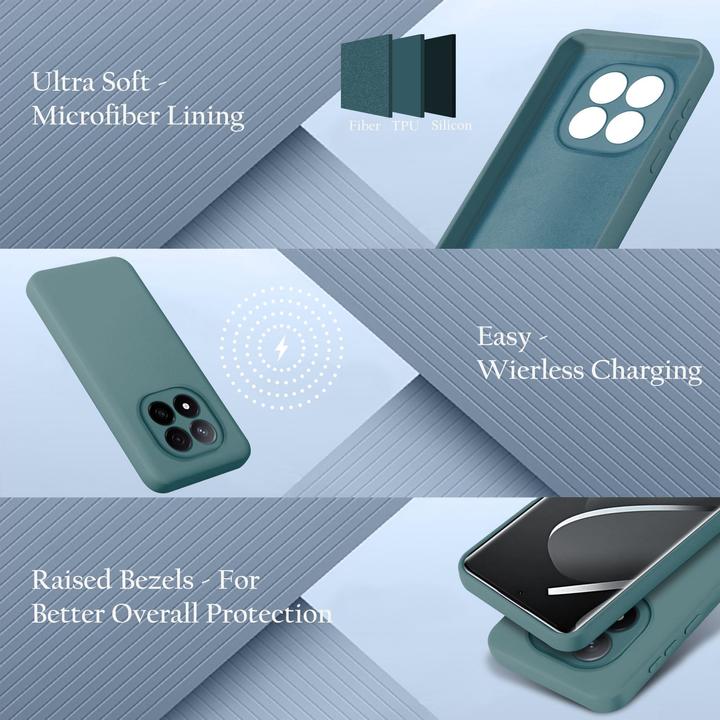 Image du produit Cadorabo Coque pour Xiaomi Redmi Note 14 Pro 5G TPU Liquid Silicone Case (Xiaomi Redmi Note 14 Pro 5G)