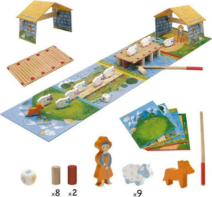 Actual product image Djeco Hop! Hop! Hop! (German, French, Italian, English)